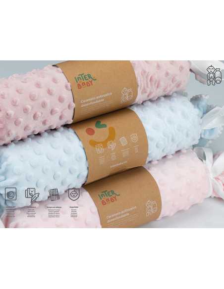 Almofada antirrolamento infantil Bolhas rosa | almofada de segurança