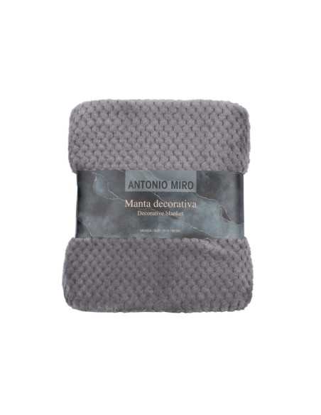 Manta Antonio MiróPop Corn cinza | Manta auxiliar decorativa