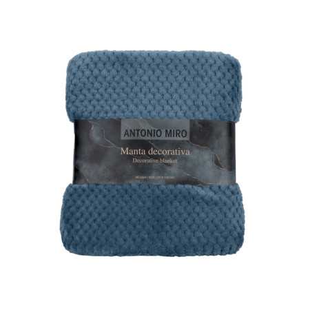 Plaid Antonio Miro Pop Corn Petroleo | Manta auxiliar decorativa