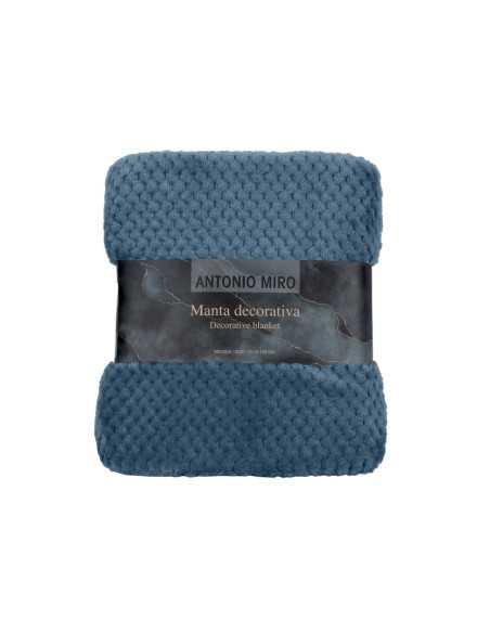 Manta Antonio Miró Pop Corn Azul | Manta auxiliar decorativa