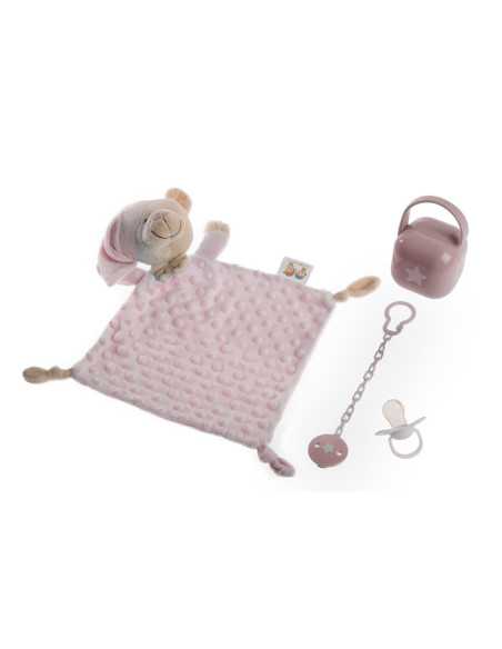 Conjunto de 4 pirulitos de presente infantis rosa | ideias de presentes com o melhor preço | Tudo para o bebê na Revitex