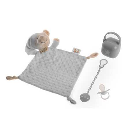 Conjunto de 4 pirulitos de presente infantis Cinza | ideias de presentes com o melhor preço | Tudo para o bebê na Revitex