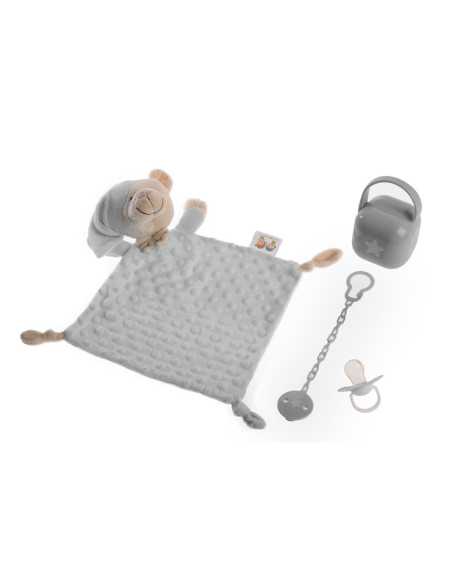 Conjunto de 4 pirulitos de presente infantis Cinza | ideias de presentes com o melhor preço | Tudo para o bebê na Revitex