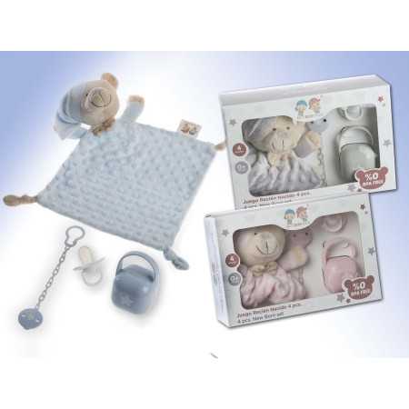Set 4 Piezas Infantil Regalo chupetín Gris | ideas para regalar al mejor precio | Todo para el bebé en Revitex 2