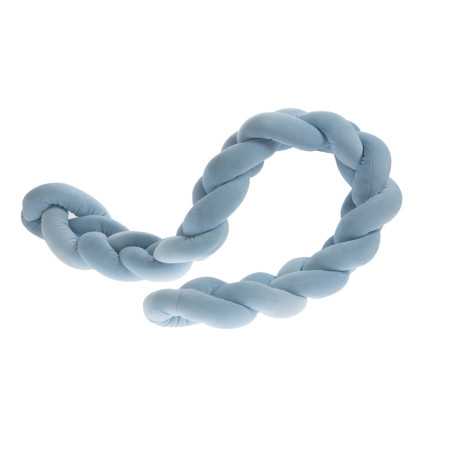 Trenza Protector Cuna Azul | Chichonera y cojín de lactancia