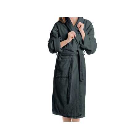 Roupão de banho Estela Petróleo | Roupão 100% algodão barato 2