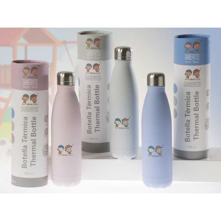 Botella Térmica Cleo Gris | botella para mantener el frío y el calor | Todo para el bebé en Revitex