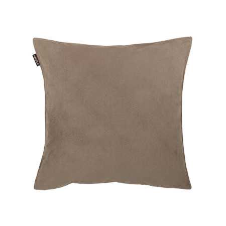 Funda de cojín Polenta Marrón | Cojin tacto aterciopelado | Revitex Online