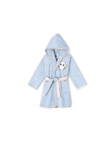 Albornoz infantil Koala azul | Albornoz rizo algodón