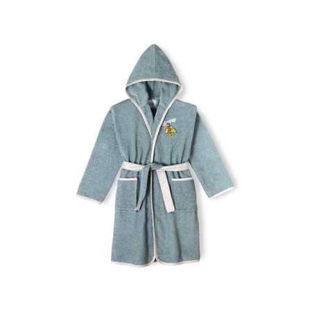 Roupão de banho para criança Super-herói Azul | Roupão turco de algodão