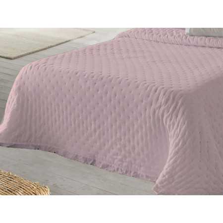 Colcha Verona com folhos rosa | Colcha primavera-verão 2