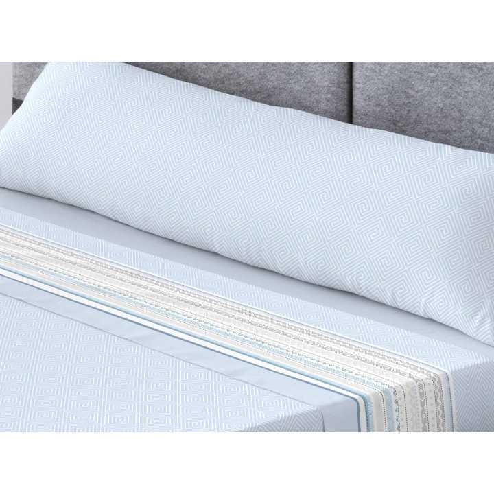 Jogo de lençóis Romy azul | Lençóis de meia estação e verão | Revitex