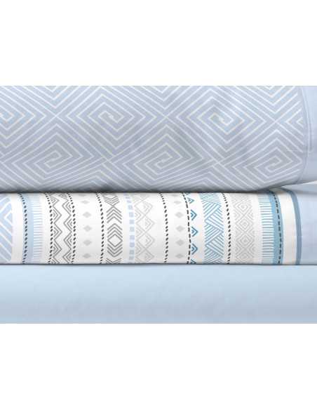 Juego de sábanas Romy azul | Sábanas de entretiempo y verano