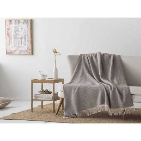 Plaid ecológico Deva topo | Manta auxiliar decorativa