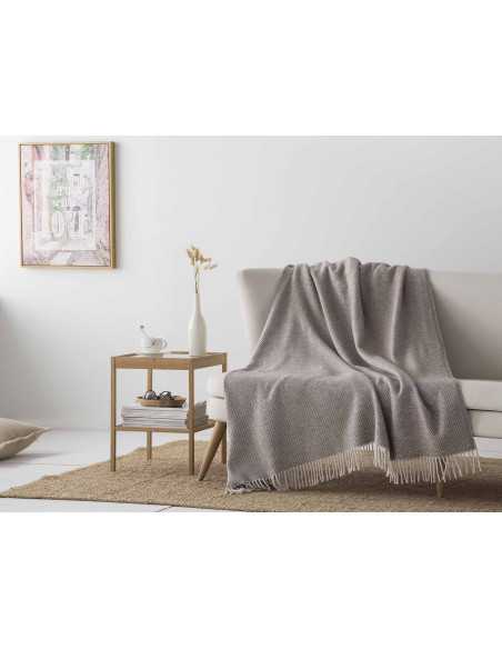 Plaid ecológico Deva topo | Manta auxiliar decorativa