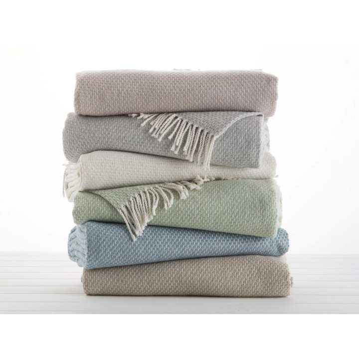 Plaid ecológico Deva gris | Manta auxiliar decorativa