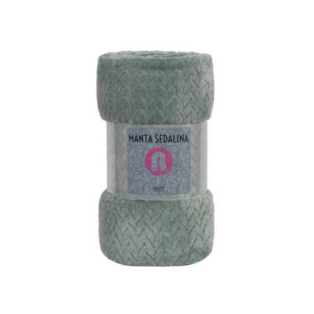 Manta sedalina Turquía verde | Manta auxiliar o decorativa