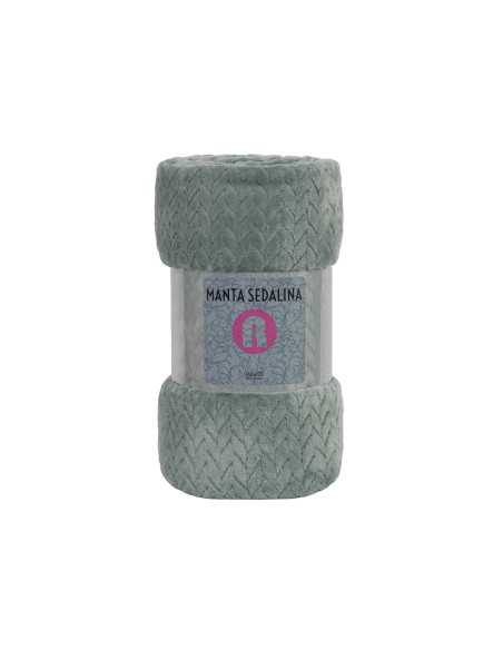 Manta sedalina Turquía verde | Manta auxiliar o decorativa