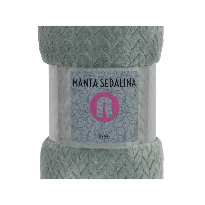 Manta sedalina Turquía verde | Manta auxiliar o decorativa