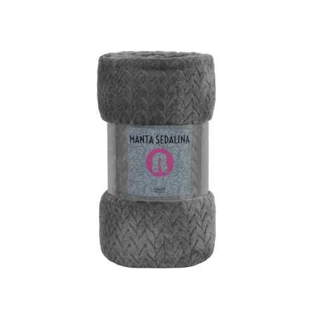 Manta sedalina Turquía cinza | Manta auxiliar ou decorativa