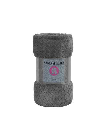 Manta sedalina Turquía cinza | Manta auxiliar ou decorativa