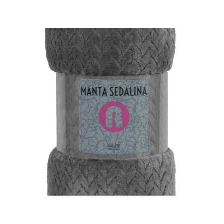 Manta sedalina Turquía cinza | Manta auxiliar ou decorativa 2