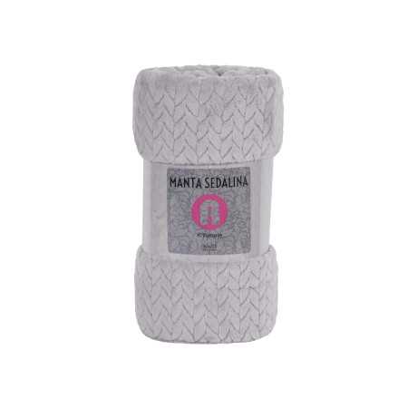 Manta sedalina Turquía plata | Manta auxiliar o decorativa