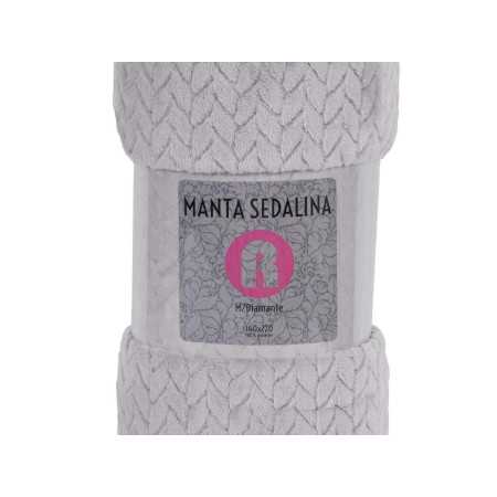 Manta sedalina Turquía plata | Manta auxiliar o decorativa 2