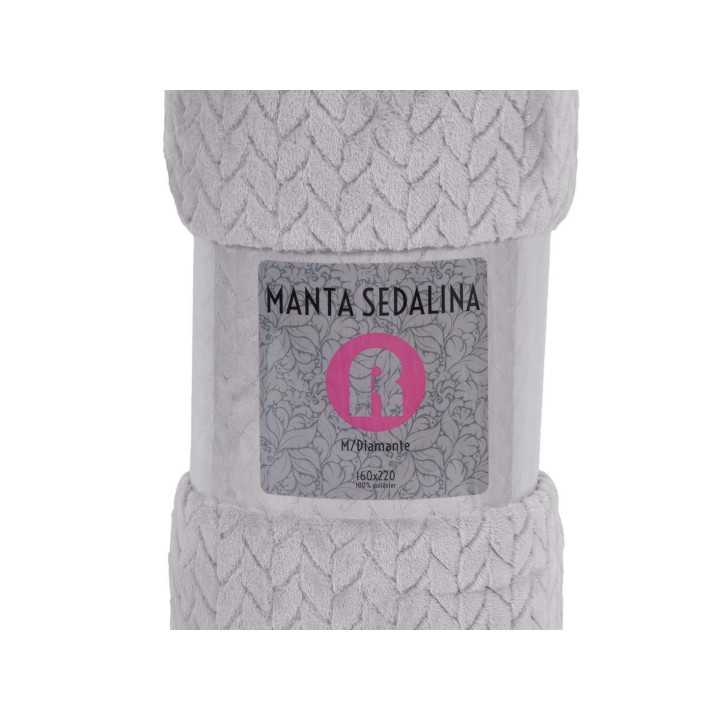 Manta sedalina Turquía plata | Manta auxiliar o decorativa