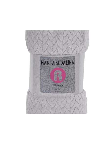Manta sedalina Turquía plata | Manta auxiliar o decorativa