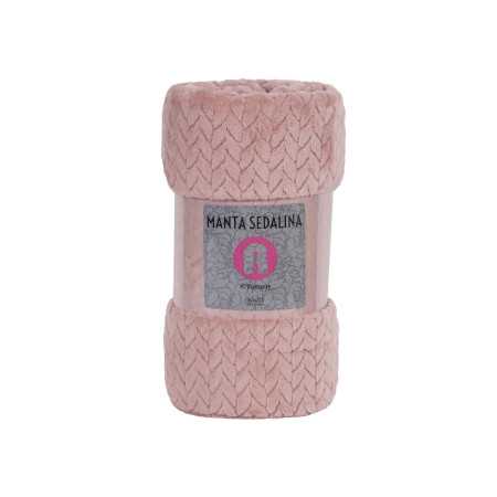 Manta sedalina Turquía rosa | Manta auxiliar o decorativa