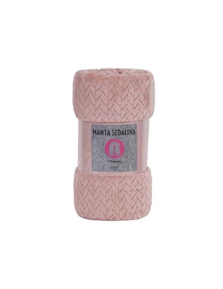 Manta sedalina Turquía rosa | Manta auxiliar ou decorativa