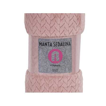 Manta sedalina Turquía rosa | Manta auxiliar ou decorativa 2