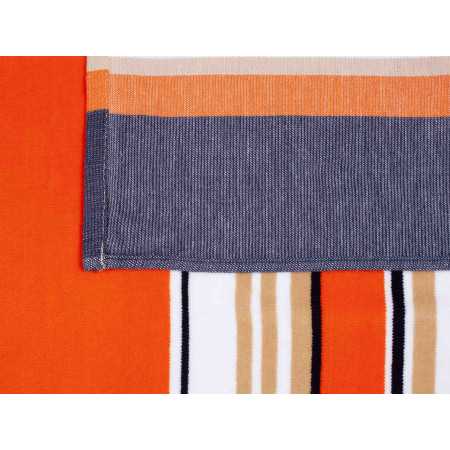 Toalha de Praia Algodão Laranja Tasos | Toalha Resistente à Areia 2