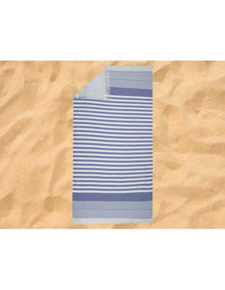 Toalla playa y piscina algodón Hammam Azul | Toalla pareo