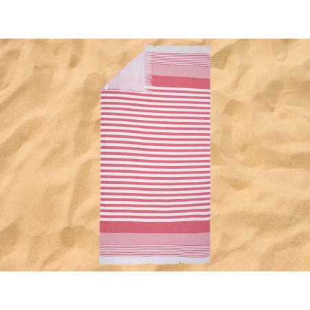 Toalla playa y piscina algodón Hammam Rojo | Toalla pareo