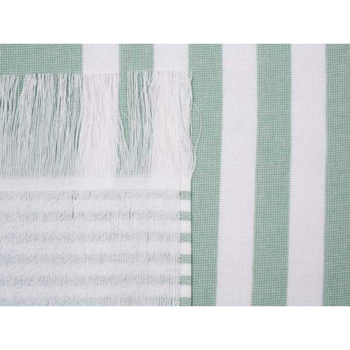 Toalha de praia e piscina em algodão hammam verde | Toalha Sarong
