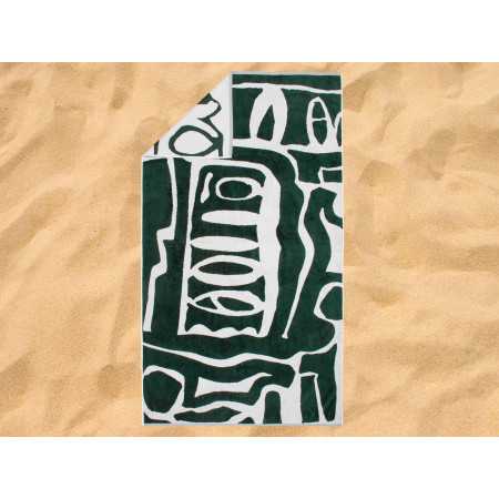 Toalla playa y piscina algodón Art | Toalla terciopelo y rizo