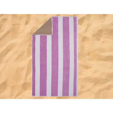 Toalha de praia e piscina em algodão Naxos | Toalha de veludo e felpudo