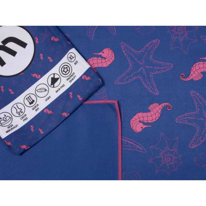 Toalla Pareo Playa Microfibra Caballitos | Toalla secado rápido