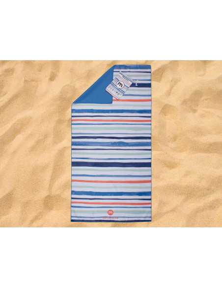 Toalla Pareo Playa Microfibra Stripe | Toalla secado rápido