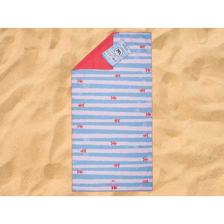 Toalha Pareo de Praia de Microfibra Peixes | Toalha de secagem rápida