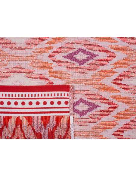 Toalha de Praia Caleta Laranja | Toalha de praia felpuda e veludo | Revitex