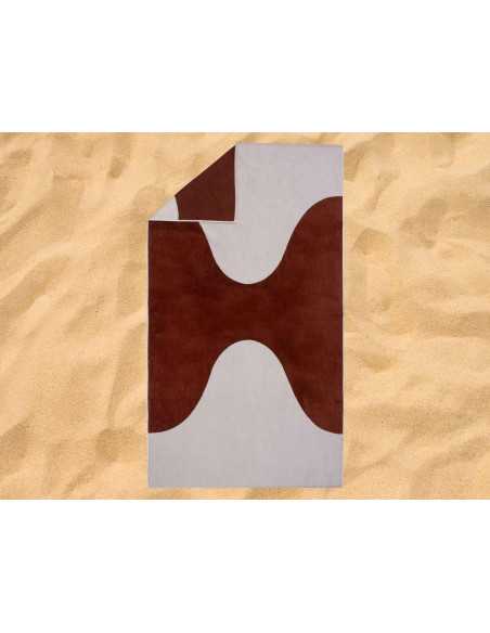 Toalla playa y piscina algodón Siros| Toalla terciopelo y rizo