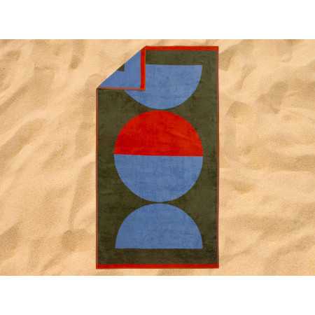 Toalla playa y piscina algodón Ios | Toalla terciopelo y rizo