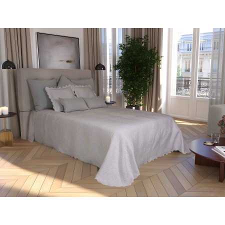 Colcha Sofia Gris | Colcha relieve para hogar o negocio