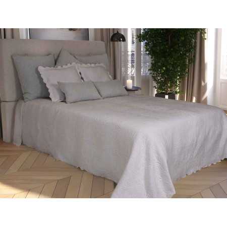 Colcha Sofia Gris | Colcha relieve para hogar o negocio 2