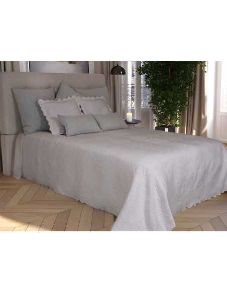 Colcha Sofia Gris | Colcha relieve para hogar o negocio