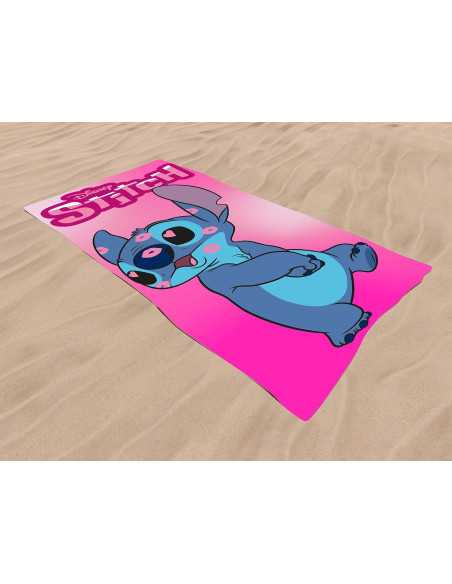 Toalla Playa Infantil Stitch Kiss | Toalla piscina Disney