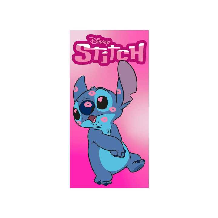 Toalha de praia infantil Stitch Kiss | Toalha de piscina Disney